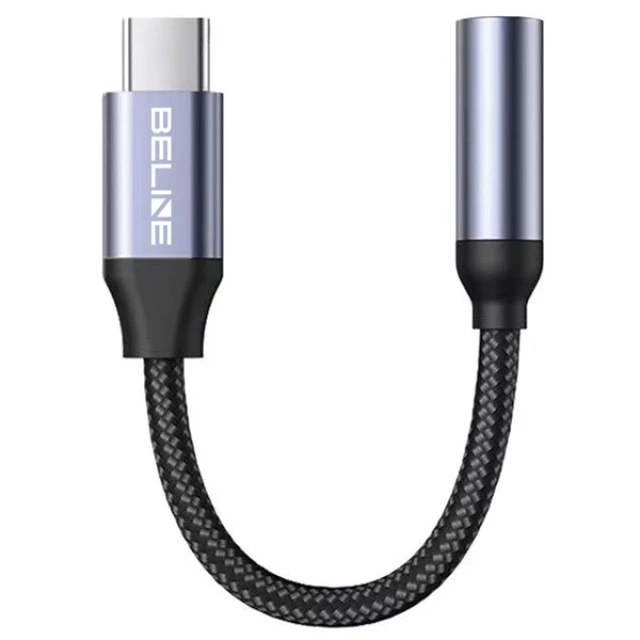 Адаптер Beline USB-C/Jack 3.5mm Gray DAC (5905359819585)