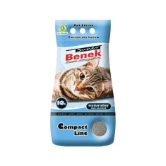 Наповнювач для котів Super Benek Compact Naturalny комкуючий натуральний 10 л (5905397010142)