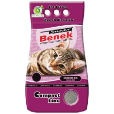 Наповнювач для котів Super Benek Compact Lawenda комкуючий з лавандою 5 л (5905397010975)