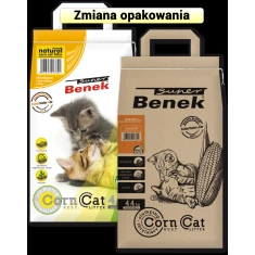 Наповнювач для котів Super Benek Corn Cat кукурудзяний зброшурований 7 л (5905397013822)