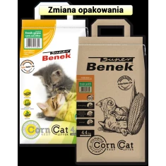 Наповнювач для котів Super Benek Corn Cat свіжа трава кукурудзяний 7 л (5905397016809)