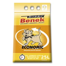 Наповнювач для котів Super Benek Economic комкуючий 25 л (5905397017646)