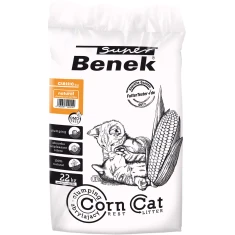 Наповнювач для котів Super Benek Corn Cat кукурудзяний зброшурований 35 л (5905397022510)
