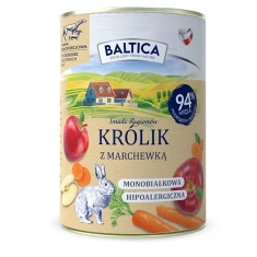 Вологий корм для собак BALTICA SMAKI REGIONÓW з кроликом і морквою 400 г (5905488404300)