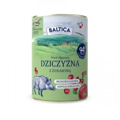 Вологий корм для собак BALTICA SMAKI REGIONÓW з дичиною та журавлиною 400 г (5905488404317)