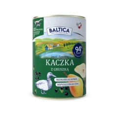 Вологий корм для собак BALTICA SMAKI REGIONÓW з качкою і грушею 400 г (5905488404331)