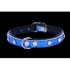 Нашийник для собак Zooleszcz Spring з кристалами 14 мм 40 см Blue (5905527316953)