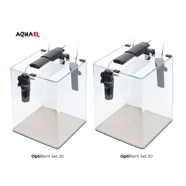Акваріумний комплект Aquael Opti Bent Set Day & Night 20 Black (5905546330305)