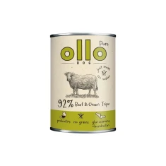 Вологий корм для собак OLLO Pure з яловичиною і рубцем 850 г (5905567513145)