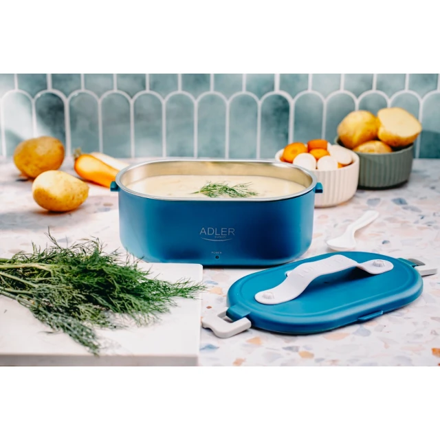 Електричний ланчбокс Adler AD 4505 Blue (5905575900395)