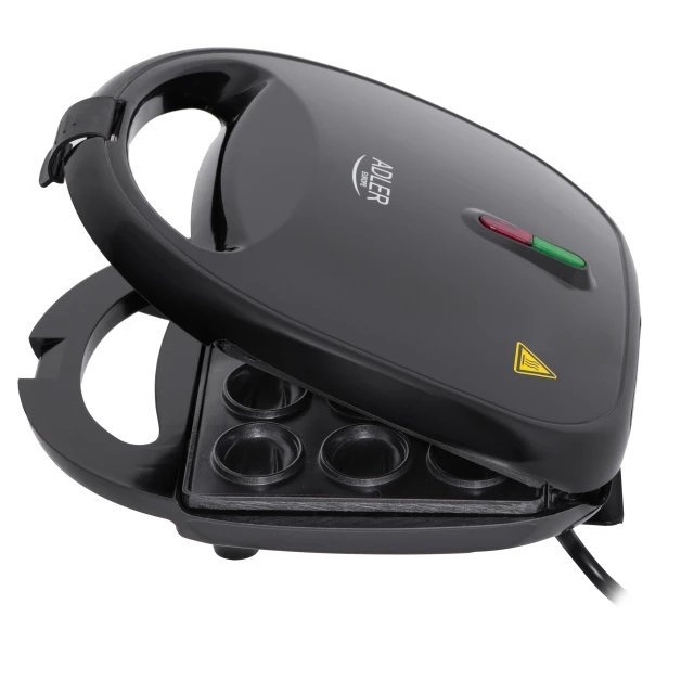 Апарат для горіхових печив Adler AD 3071 750 Вт 12 печив Black (5905575902528)