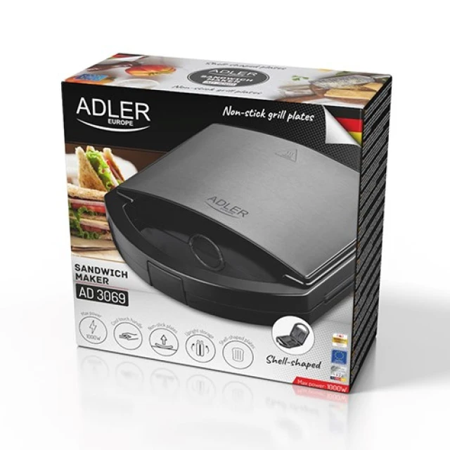 Сендвічниця Adler AD 3069 (5905575902719)