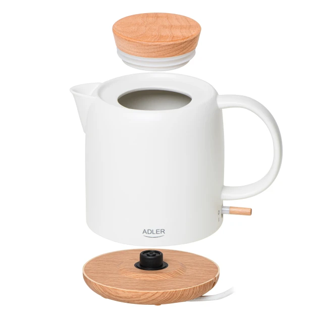 Електрочайник Adler AD 1304 керамічний 1200 Вт 1 л White (5905575905956)