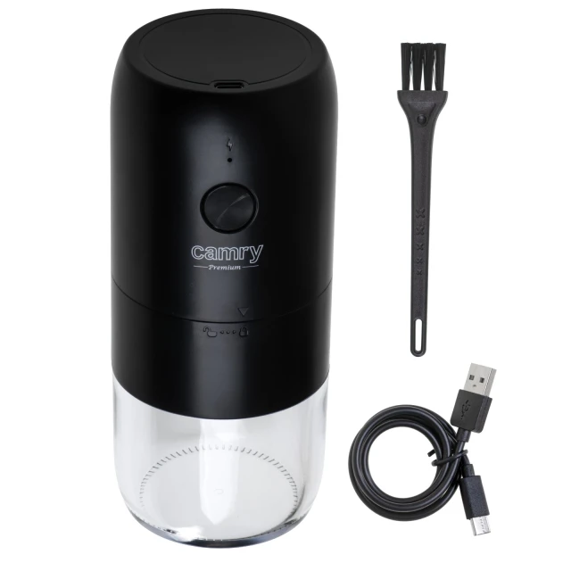 Кавомолка електрична Camry CR 4302 25 Вт USB Black (5905575907455)