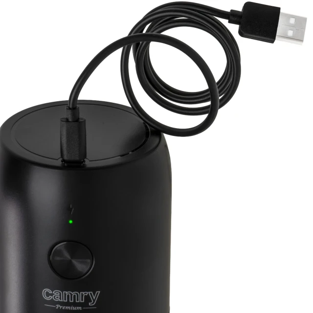 Кавомолка електрична Camry CR 4302 25 Вт USB Black (5905575907455)