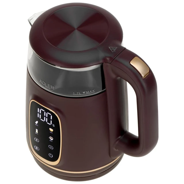 Електрочайник Adler AD 1305 Burgundy (5905575907882)