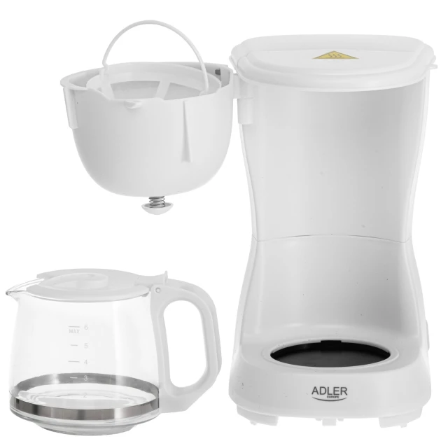 Кавоварка крапельна Adler AD 4381w 600 Вт White (5905575908285)