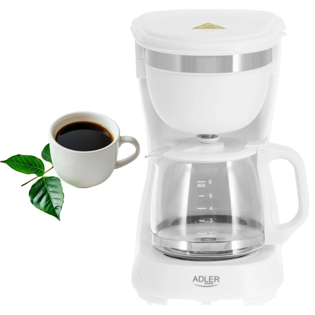 Кавоварка крапельна Adler AD 4381w 600 Вт White (5905575908285)