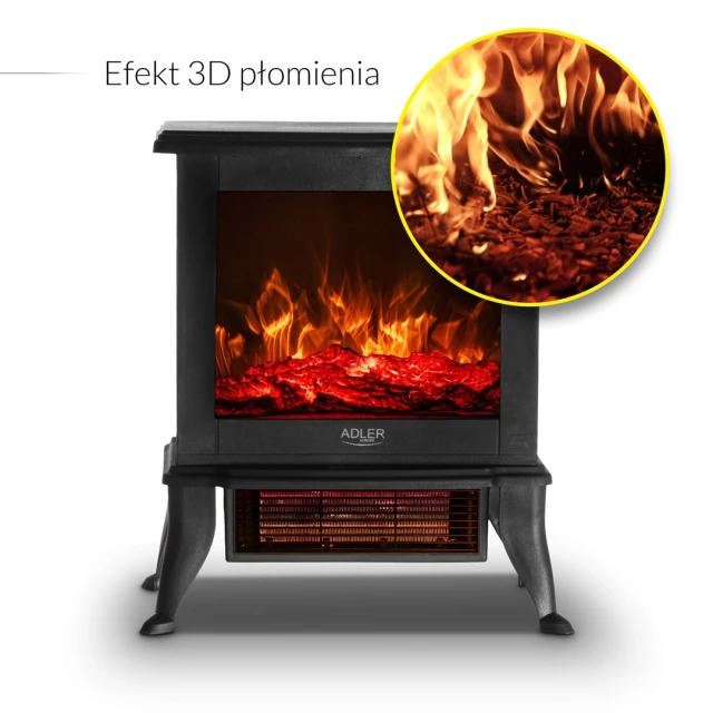 Електрокамін Adler AD7754 (5905575910059)