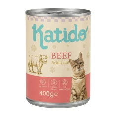 Вологий корм для котів Katido з яловичиною 400 г (5905601225102)