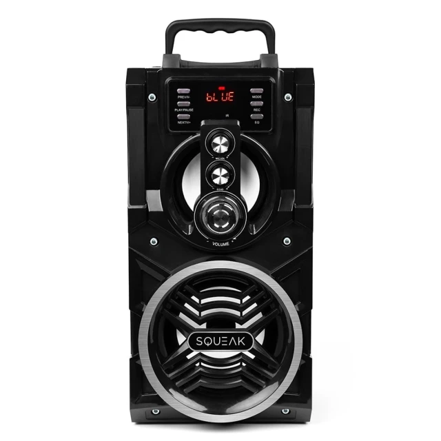 Портативна колонка Squeak Beatboxer Bluetooth 5.1 з караоке FM USB Black (5905610707002)