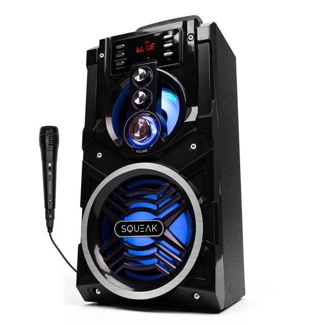 Портативна колонка Squeak Beatboxer Bluetooth 5.1 з караоке FM USB Black (5905610707002)