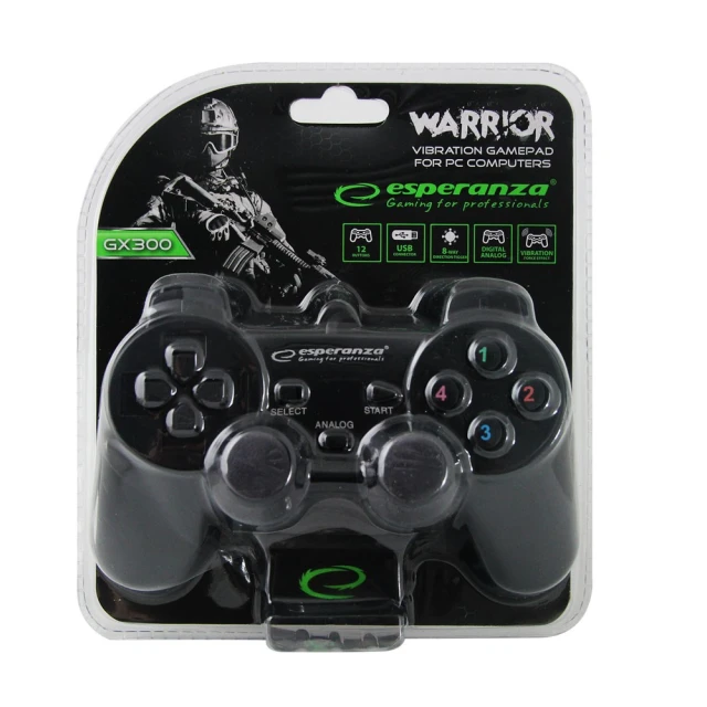 Геймпад Esperanza EG102 PC PS3 Black (5905784767147)