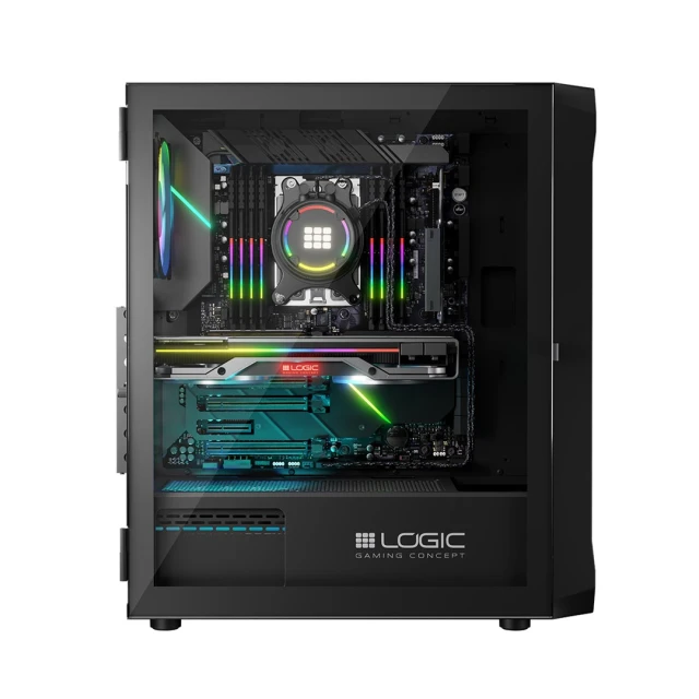 Корпус LOGIC Portos ARGB Midi USB 3.0 Black (5905842126046)