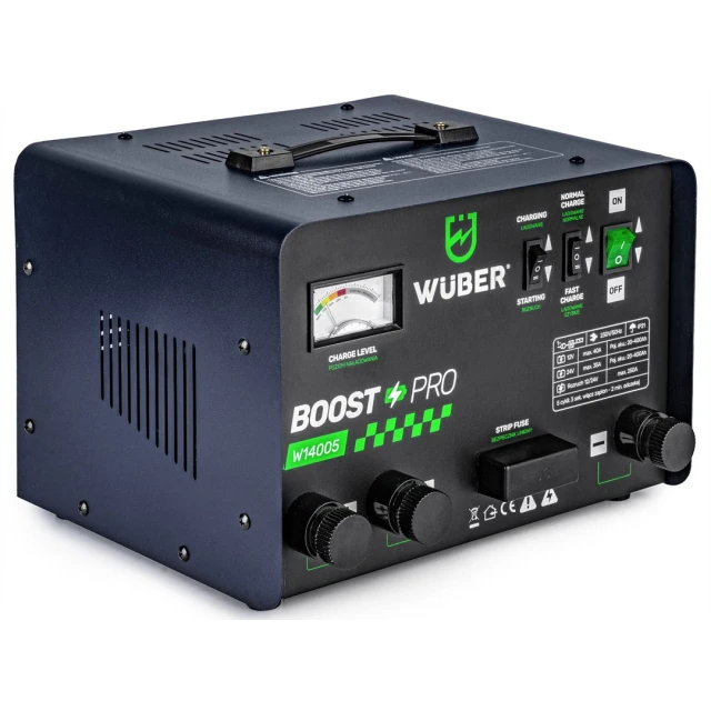 Зарядний пристрій для акумуляторів з функцією пуску Wuber 40A 12V/24V (5905873301344)