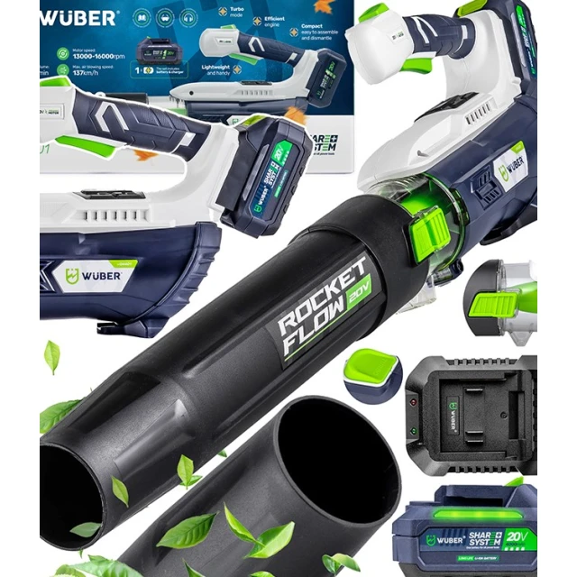 Повітродувка акумуляторна Wuber 20V 137 км/год (5905873301849)