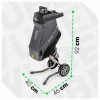 Подрібнювач гілок електричний Wuber 2500 Вт 45 л (5905873309807)