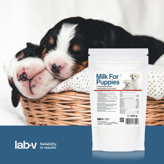 Замінник молока для цуценят LAB-V Milk For Puppies 200 г (5905947787098)