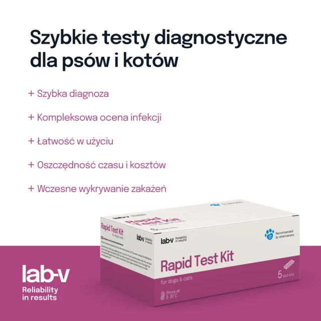 Тест для собак LAB-V Ehrlichia/Anaplasma/Babesia gibsoni (5905947787326)