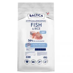 Сухий корм для собак середніх порід BALTICA Hypoallergenic Fish & Rice Light M з рибою та рисом 12 кг (5905996520011)