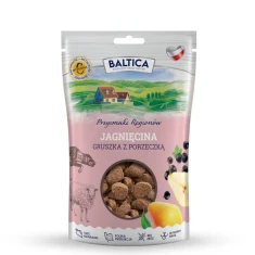 Ласощі для собак BALTICA PRZYSMAKI REGIONÓW з ягням та грушею 100 г (5905996520448)