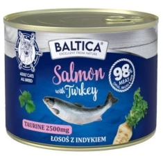 Вологий корм для котів BALTICA Excellent з лососем та індичкою 185 г (5905996520592)