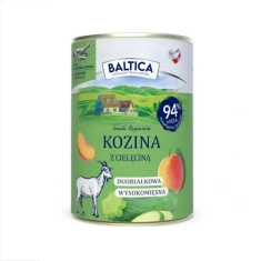 Вологий корм для собак BALTICA Smaki Regionów з козлятиною та телятиною 400 г (5905996521025)