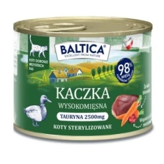 Вологий корм для котів BALTICA Smaki Regionów з качкою 185 г (5905996521407)