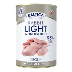 Вологий корм для собак BALTICA NUTRACEUTIC Rabbit Light з кроликом зниженої жирності 15% 400 г (5905996521674)