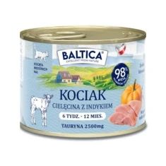 Вологий корм для кошенят BALTICA Smaki Regionów з телятиною та індичкою (5905996521872)