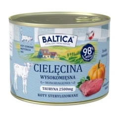 Вологий корм для котів BALTICA Smaki Regionów з телятиною 185 г (5905996521889)