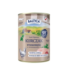 Вологий корм для котів BALTICA Smaki Regionów з куркою 400 г (5905996522084)