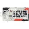 Кольца стопорные внешние и внутренние Yato 225 шт микс размеров (5906083000119)