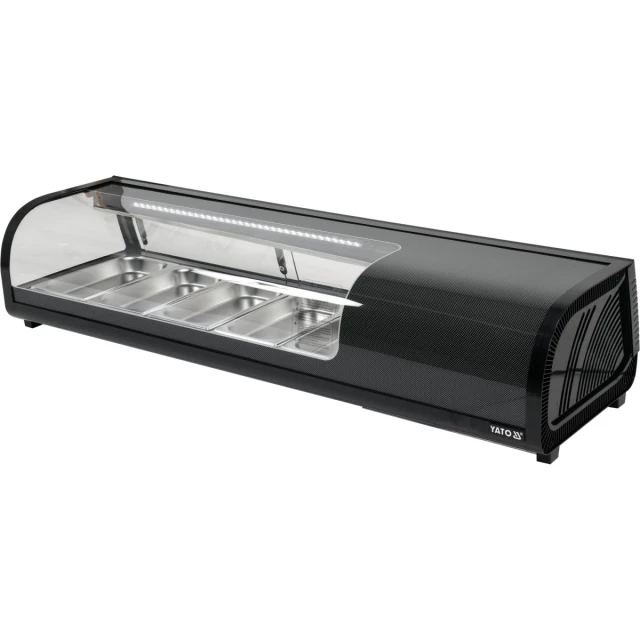 Вітрина холодильна Yato 5x1/3GN 135x42,5x29,5 см (5906083003424)