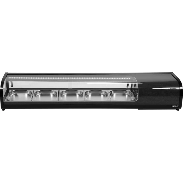 Холодильна вітрина Yato 5x1/2 GN 180x42,6x29,6 см (5906083003448)