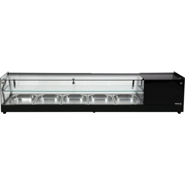 Холодильна вітрина Yato 5x1/2 GN 175,5x39,5x37,5 см (5906083003455)