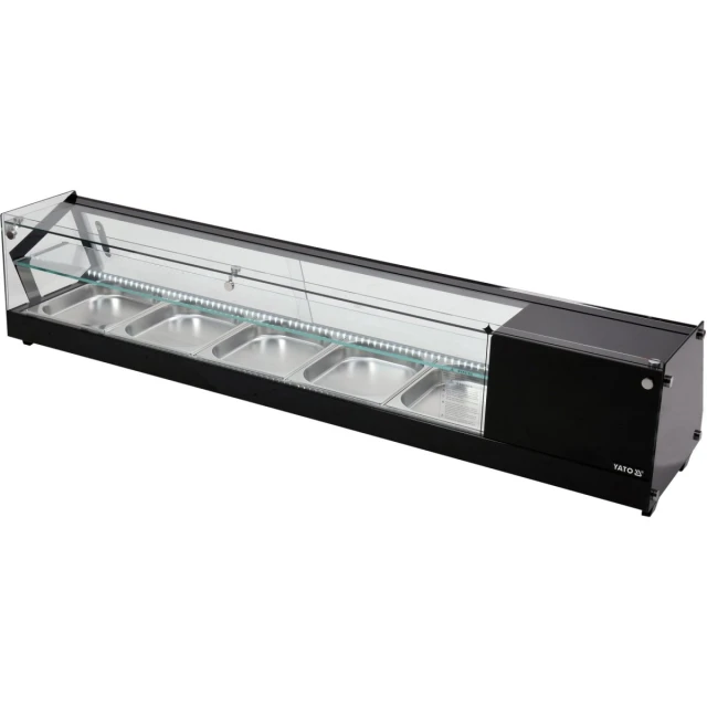 Холодильна вітрина Yato 5x1/2 GN 175,5x39,5x37,5 см (5906083003455)