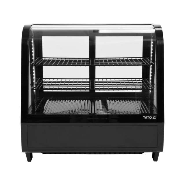 Холодильна вітрина Yato 100 л 68x45x67 см Black (5906083003462)