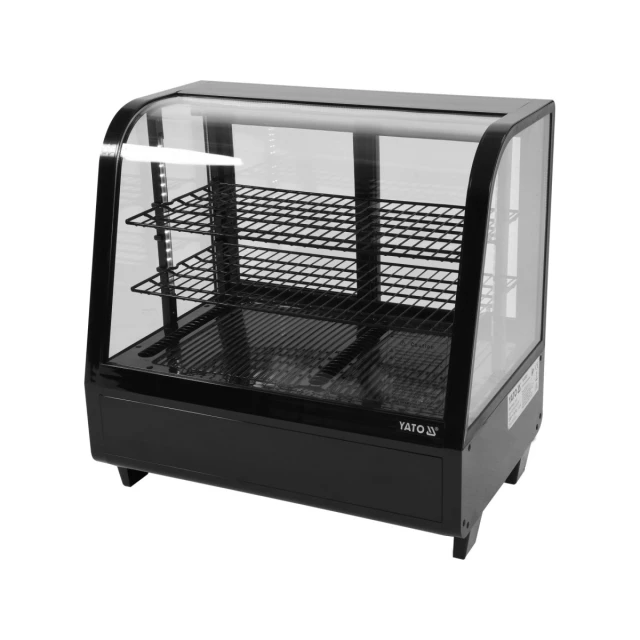 Холодильна вітрина Yato 100 л 68x45x67 см Black (5906083003462)
