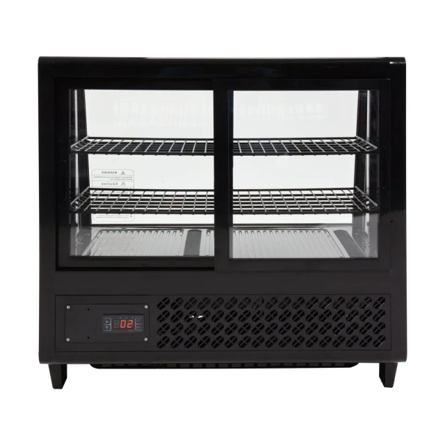 Холодильна вітрина Yato 100 л 68x45x67 см Black (5906083003462)